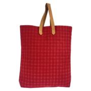 Pre-owned Canvas totes Hermès Vintage , Red , Dames