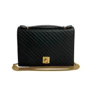 Pre-owned Leather celine-bags Celine Vintage , Black , Dames