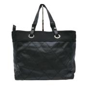 Pre-owned Coated canvas chanel-bags Chanel Vintage , Black , Dames