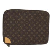 Pre-owned Canvas home-office Louis Vuitton Vintage , Brown , Dames