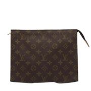 Pre-owned Canvas clutches Louis Vuitton Vintage , Brown , Dames