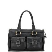 Pre-owned Leather celine-bags Celine Vintage , Black , Dames