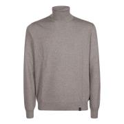 Gezellig Gebreide Turtle Neck Sweater Fay , Gray , Heren