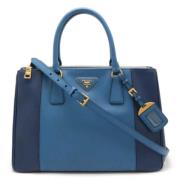 Pre-owned Leather prada-bags Prada Vintage , Blue , Dames