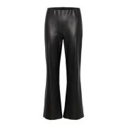 Flared Zwarte Broek Dowiesz Stijl Saint Tropez , Black , Dames