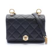 Pre-owned Leather chanel-bags Chanel Vintage , Black , Dames