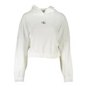 Wit Hooded Shirt met Lange Mouwen Calvin Klein , White , Heren