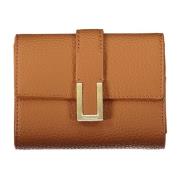 Damesportemonnee Bruin Contrastdetails Calvin Klein , Brown , Unisex