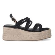 Plateau Sandalen Xti , Black , Dames