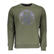 Groene Crewneck Sweatshirt met Lange Mouwen North Sails , Green , Here...