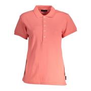 Korte Mouw Polo Shirt Roze Logo North Sails , Pink , Dames