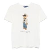 Witte Polo Bear T-shirts en Polos Polo Ralph Lauren , White , Dames