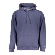 Blauwe hoodie met borduurwerk Tommy Hilfiger , Blue , Heren