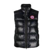 Zwarte Cypress Vest Mouwloos Rits Gewatteerd Canada Goose , Black , Da...