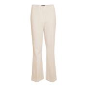 Stijlvolle Silhouet Broek Haver Soaked in Luxury , Beige , Dames