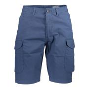 Blauwe Bermuda Shorts Regular Fit Katoen North Sails , Blue , Heren