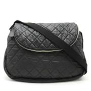 Pre-owned Leather chanel-bags Chanel Vintage , Black , Dames