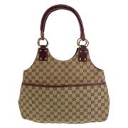 Pre-owned Canvas gucci-bags Gucci Vintage , Beige , Dames