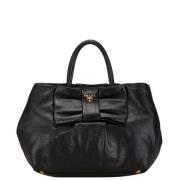 Pre-owned Leather handbags Prada Vintage , Black , Dames