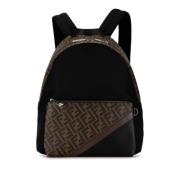 Pre-owned Canvas backpacks Fendi Vintage , Black , Heren