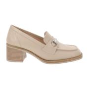 Leren Hoge Hakken Schoenen voor Vrouwen Nerogiardini , Beige , Dames