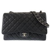 Pre-owned Leather crossbody-bags Chanel Vintage , Black , Dames