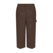 Wollen broek Ami Paris , Brown , Heren