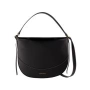 Zwarte Leren Crossbody Tas Vanessa Bruno , Black , Dames