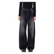 Denim Cross Over Stijlvolle Jeans Junya Watanabe , Black , Dames