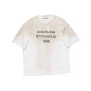 Dusty White T-shirt Acne Studios , White , Heren