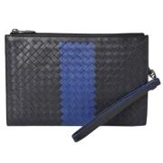 Pre-owned Leather clutches Bottega Veneta Vintage , Black , Heren