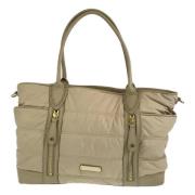 Pre-owned Canvas handbags Burberry Vintage , Beige , Dames