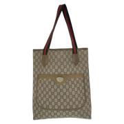 Pre-owned Canvas gucci-bags Gucci Vintage , Beige , Dames