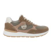 Leren Sneakers voor Mannen Nerogiardini , Brown , Heren