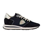 Vintage-geïnspireerde hoge top sneaker Philippe Model , Blue , Heren