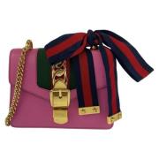 Pre-owned Leather gucci-bags Gucci Vintage , Pink , Dames