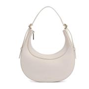 Leren Schouder Crossbody Tas Coccinelle , White , Dames