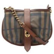 Pre-owned Canvas shoulder-bags Burberry Vintage , Brown , Dames