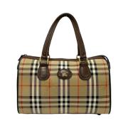 Pre-owned Canvas handbags Burberry Vintage , Brown , Dames