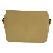 Pre-owned Leather shoulder-bags Yves Saint Laurent Vintage , Beige , D...