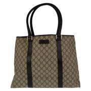 Pre-owned Canvas gucci-bags Gucci Vintage , Beige , Dames