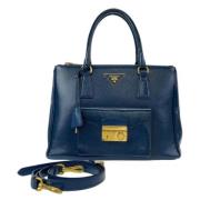 Pre-owned Leather prada-bags Prada Vintage , Blue , Dames