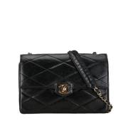 Pre-owned Leather chanel-bags Chanel Vintage , Black , Dames