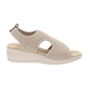 Stoffen Dames Sandalen Stijlvol Comfort Cinzia Soft , Beige , Dames