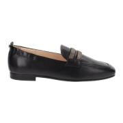 Leren Dames Loafers Elegante Stijl Nerogiardini , Black , Dames