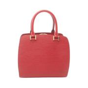 Pre-owned Leather louis-vuitton-bags Louis Vuitton Vintage , Red , Dam...