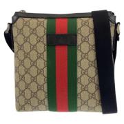 Pre-owned Canvas gucci-bags Gucci Vintage , Beige , Dames