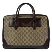 Pre-owned Canvas handbags Gucci Vintage , Brown , Dames