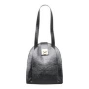 Pre-owned Leather totes Celine Vintage , Black , Dames