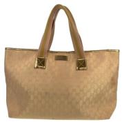 Pre-owned Canvas gucci-bags Gucci Vintage , Beige , Dames